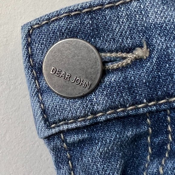 Gently Worn Distressed Dear John Erin Slim Straight HIGHDRIVE Jeans - Picture 14 of 16